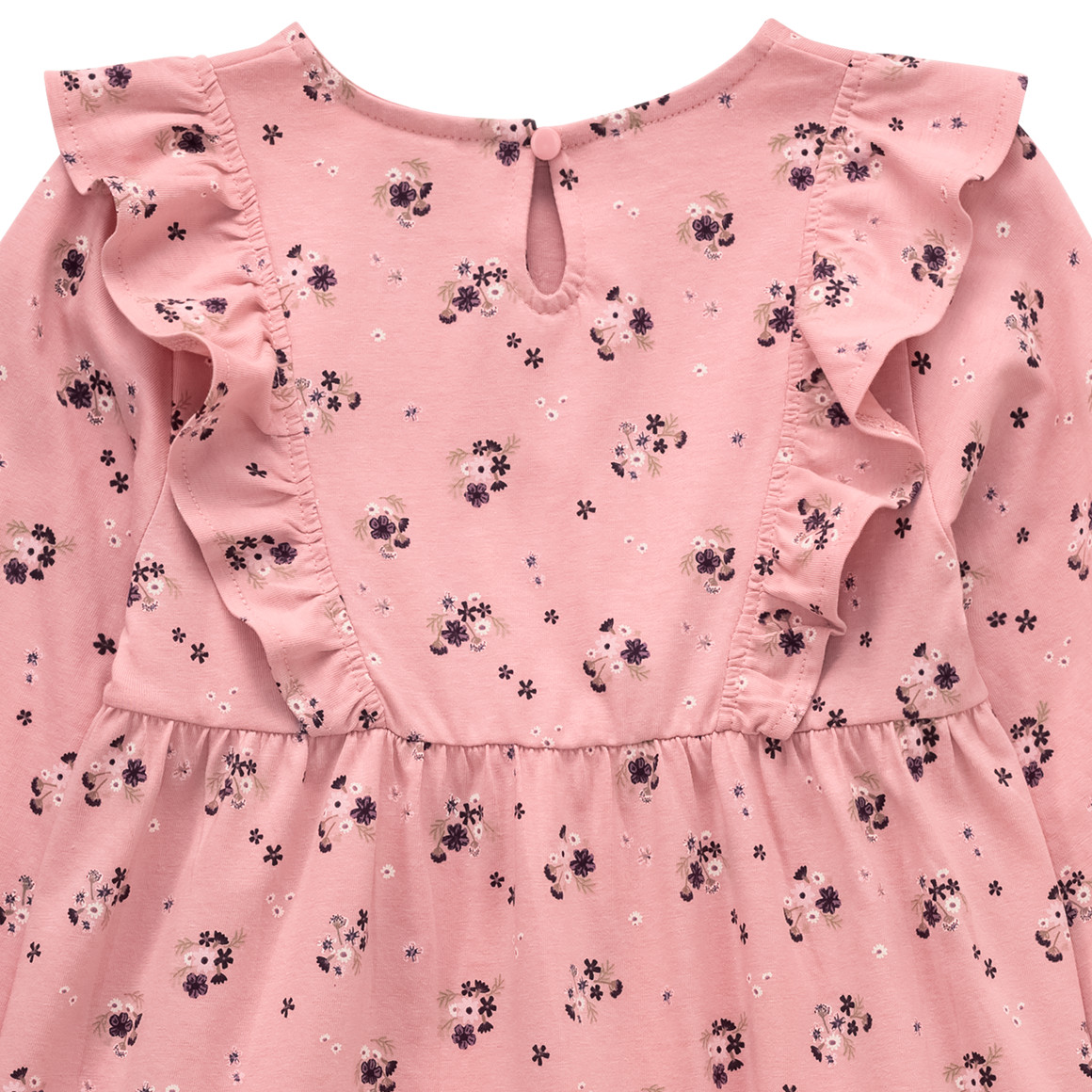 Meisjesjurk met bloemen all-over