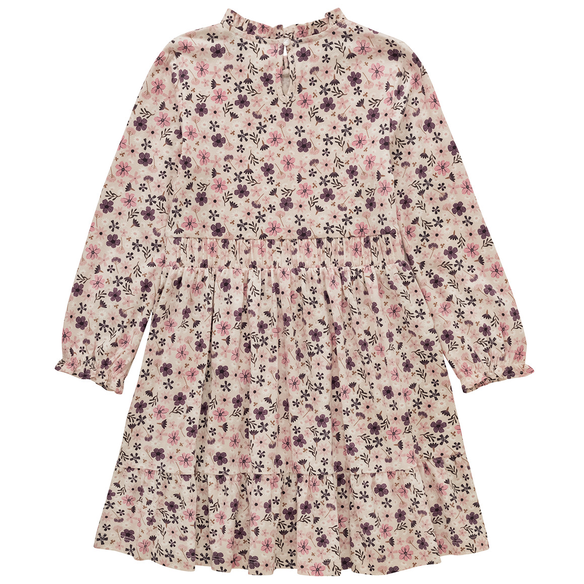 Meisjesjurk met allover bloemenprint