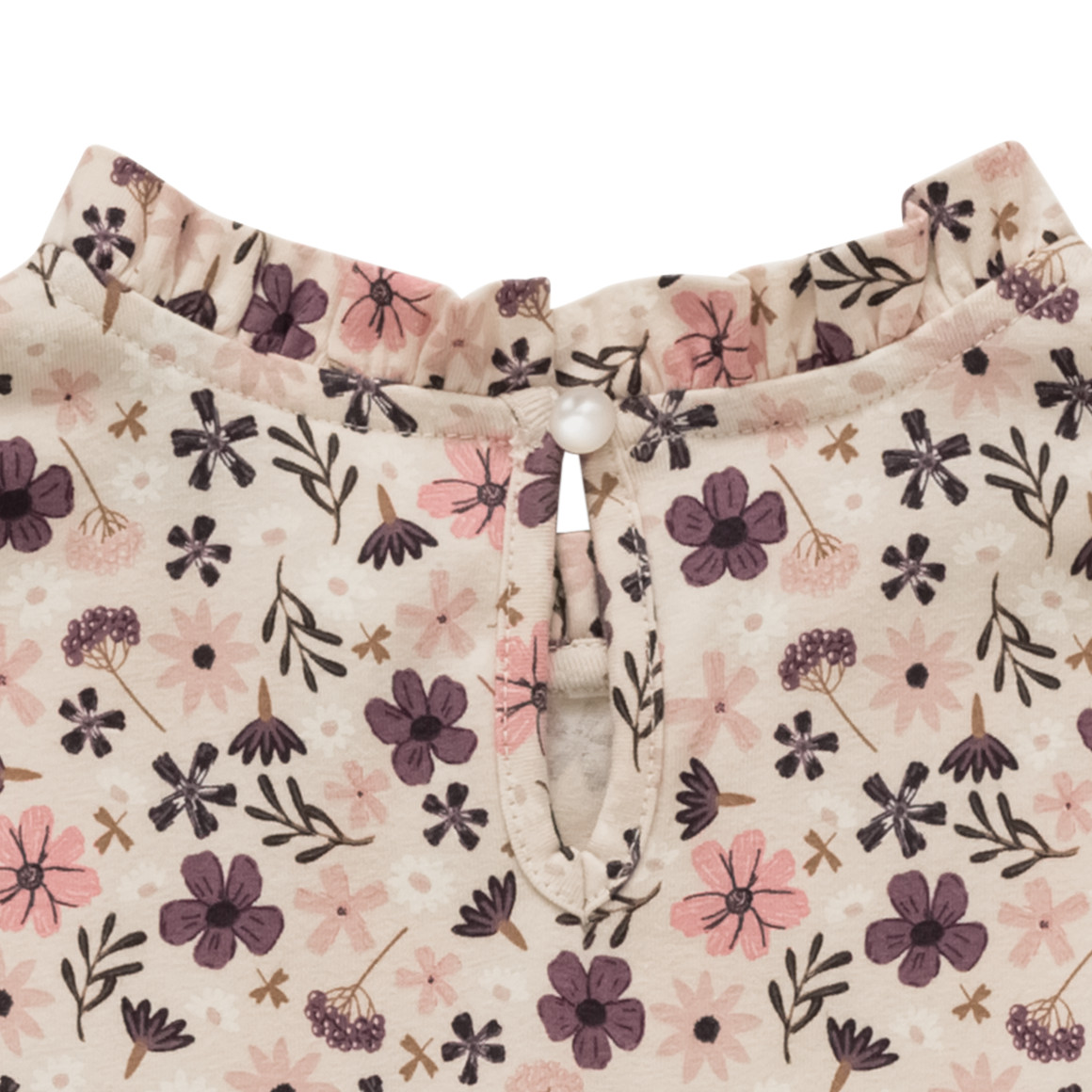 Meisjesjurk met allover bloemenprint