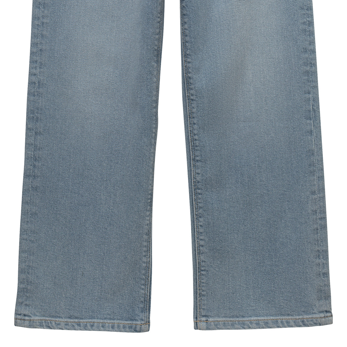 Mädchen Wide-Leg-Jeans mit verstellbarem Bund