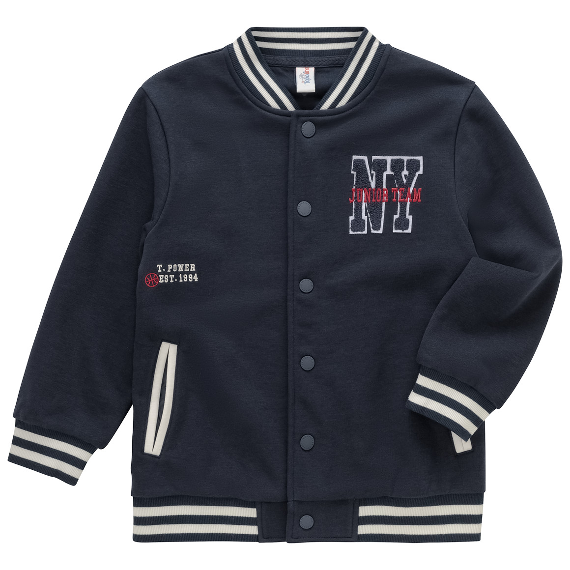Jungen Collegejacke mit Stickerei