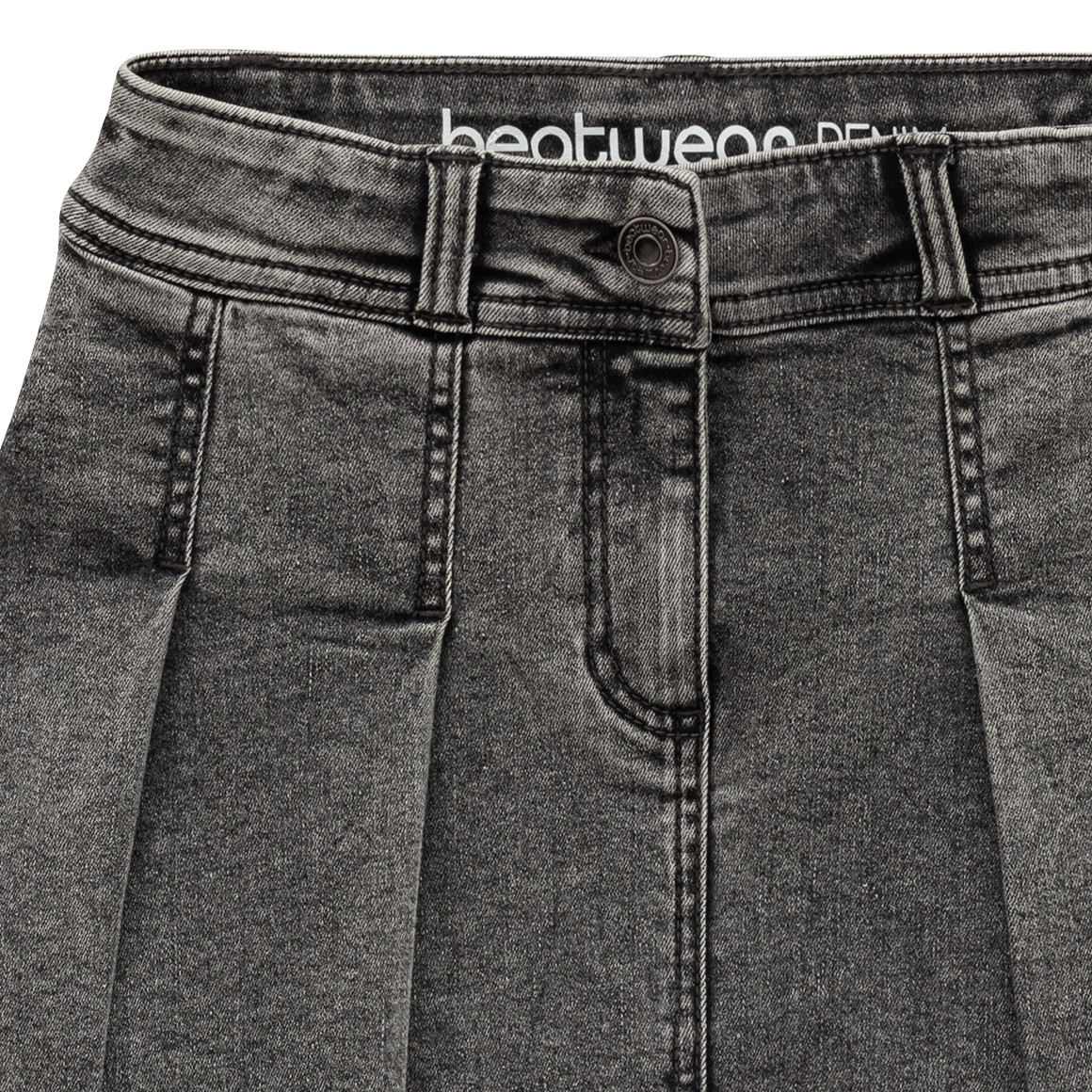 Mädchen Jeansrock mit Falten