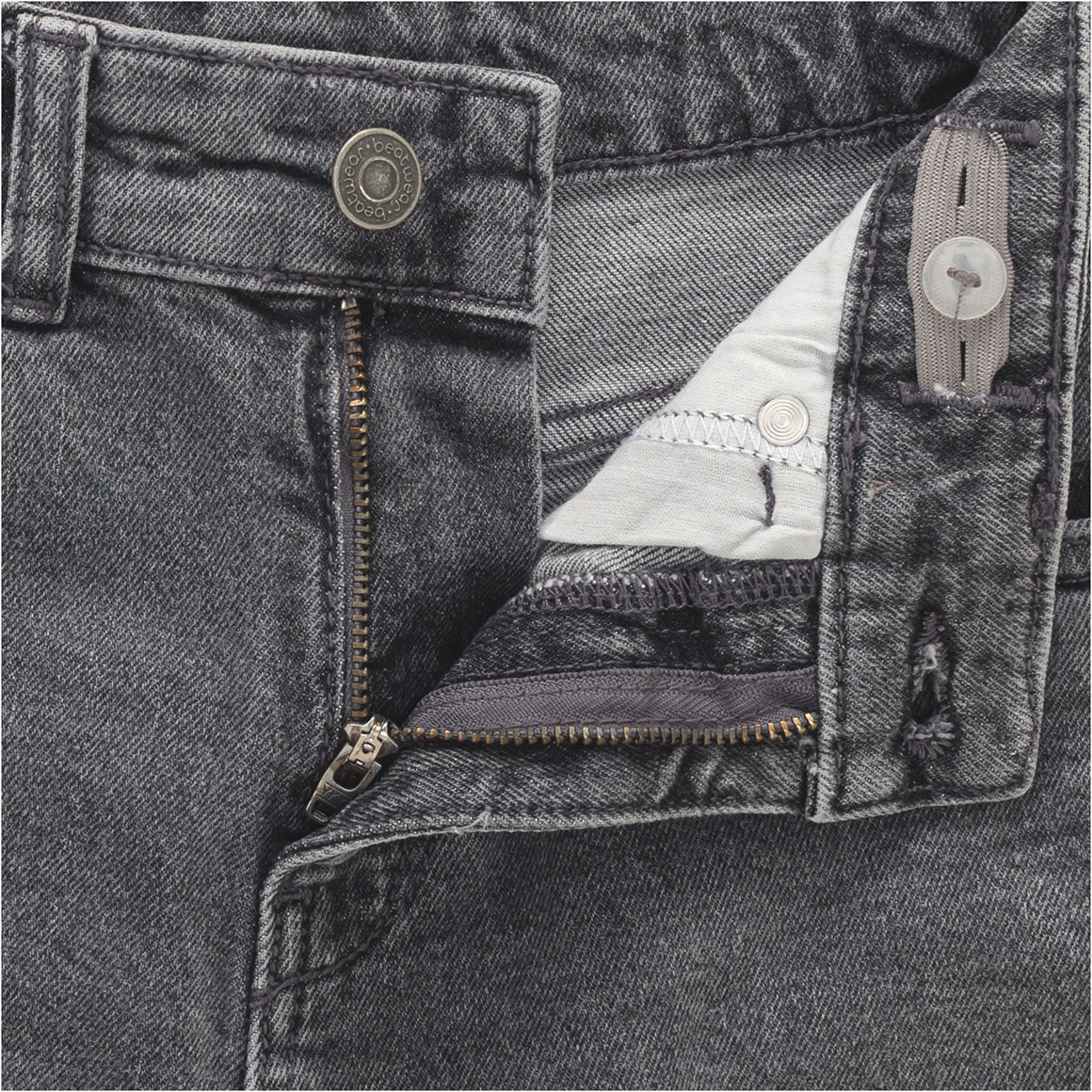 Jungen Wide-Leg-Jeans mit verstellbarem Bund