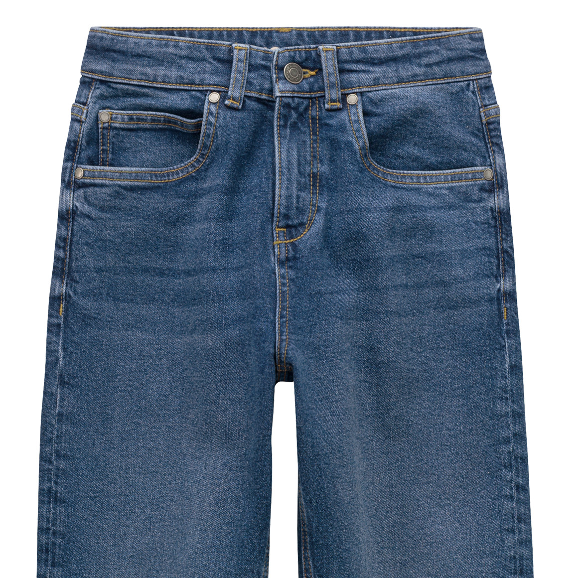 Jungen Wide-Leg-Jeans mit verstellbarem Bund