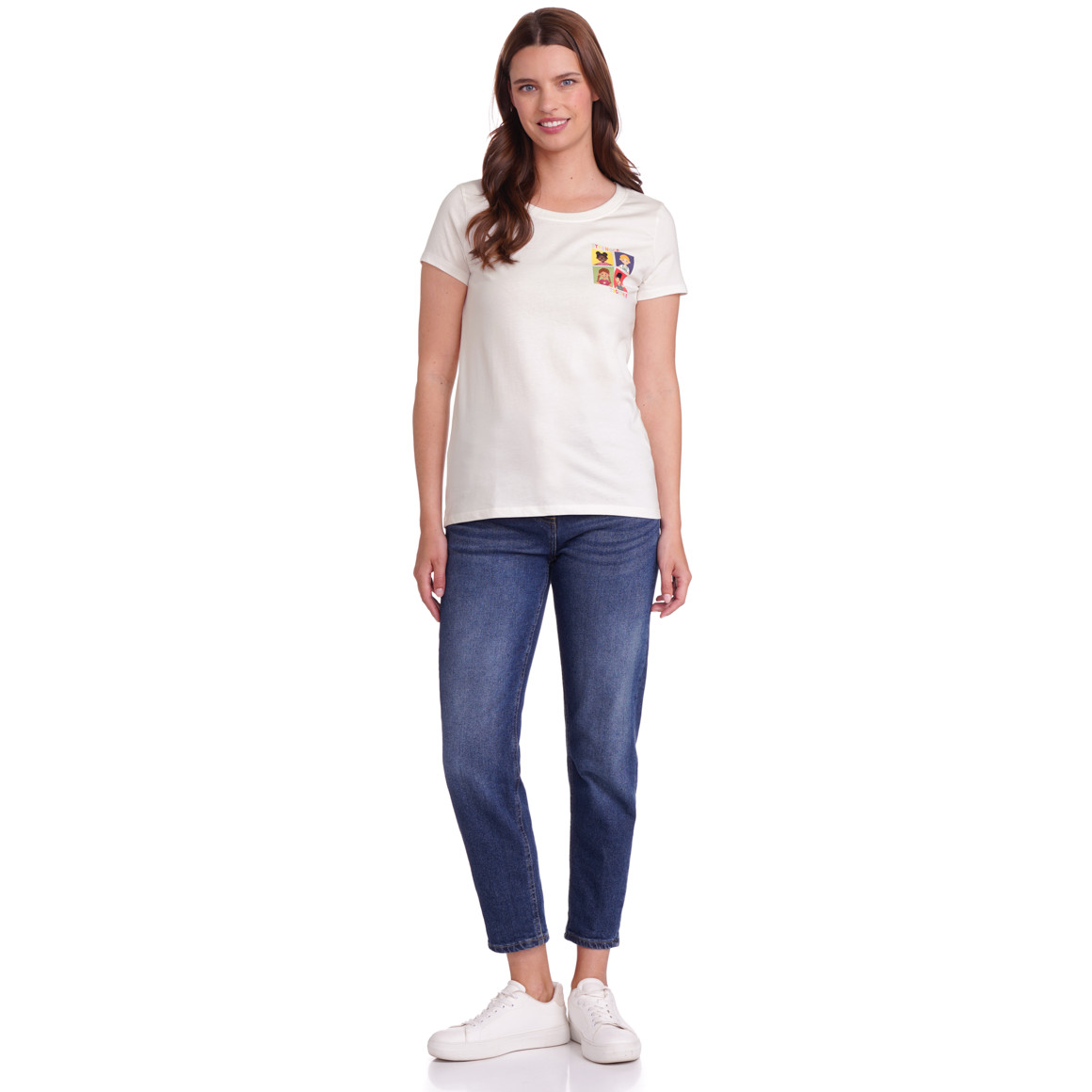 Damen T-Shirt mit Message-Print