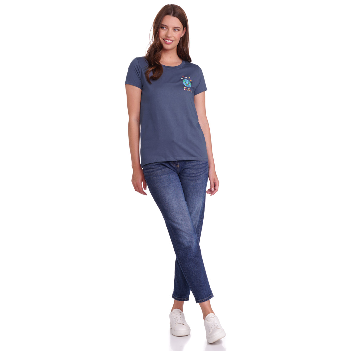 Damen T-Shirt mit Message-Print