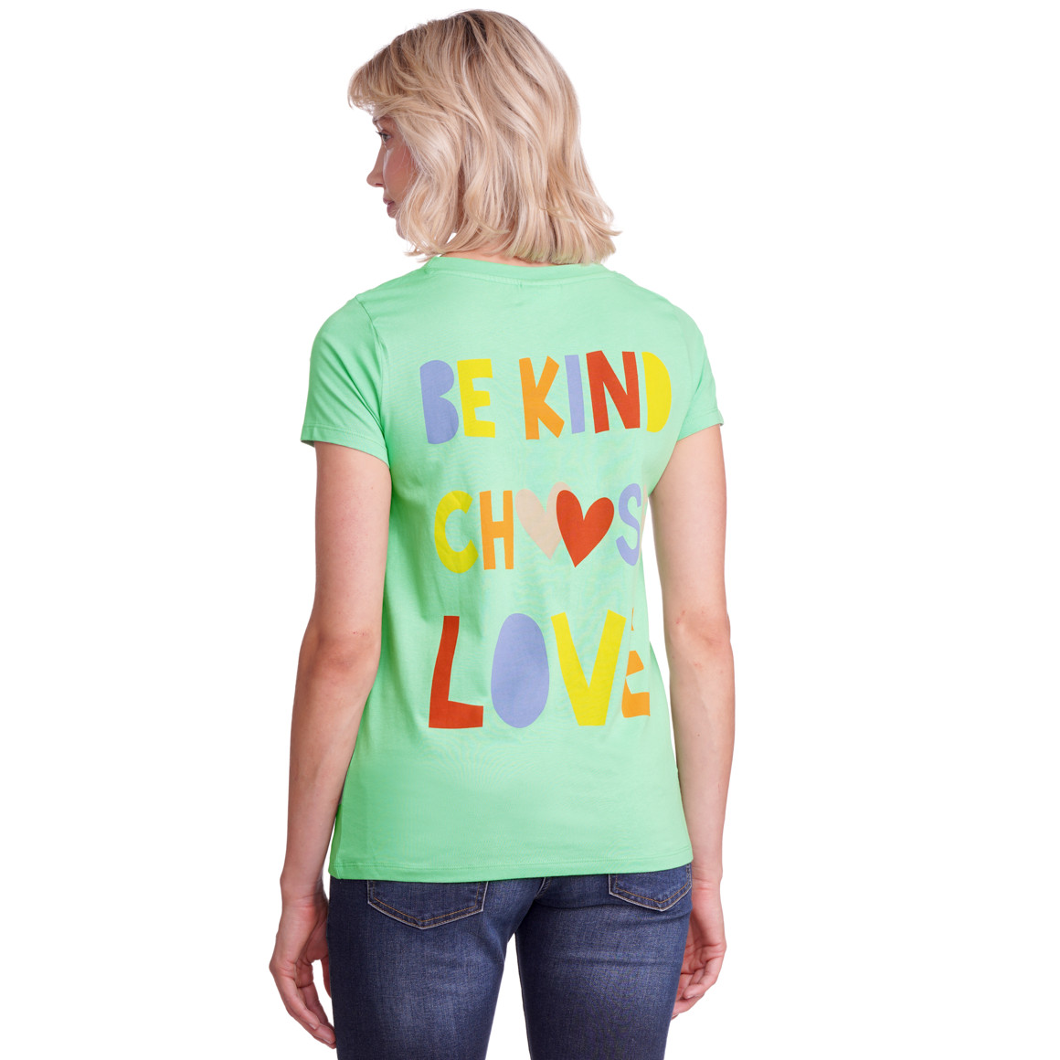 Damen T-Shirt mit Message-Print