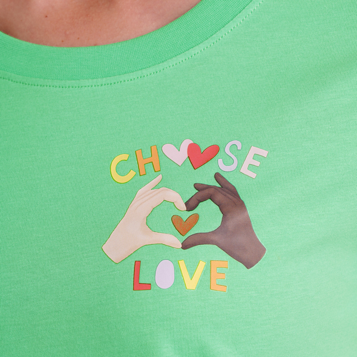 Damen T-Shirt mit Message-Print