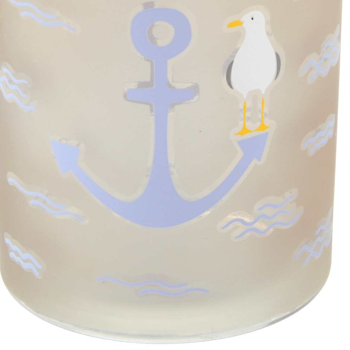 Windlicht mit maritimem Motiv