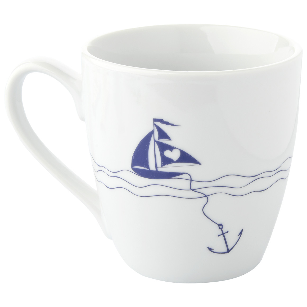 Tasse mit Segelboot-Print