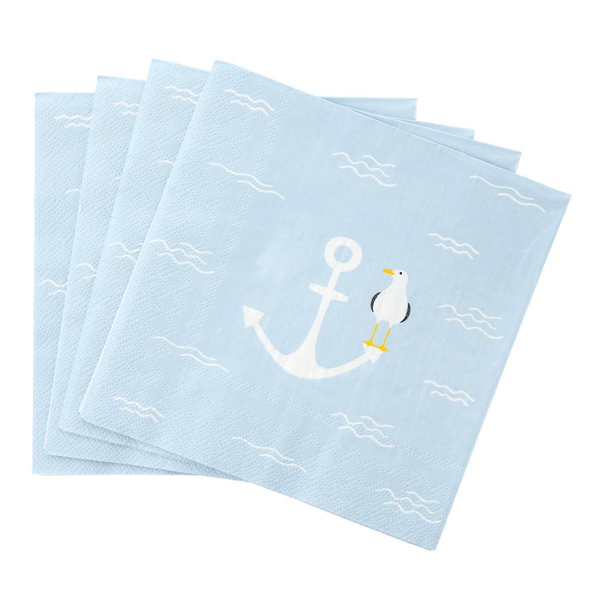 20 Servietten mit maritimem Print