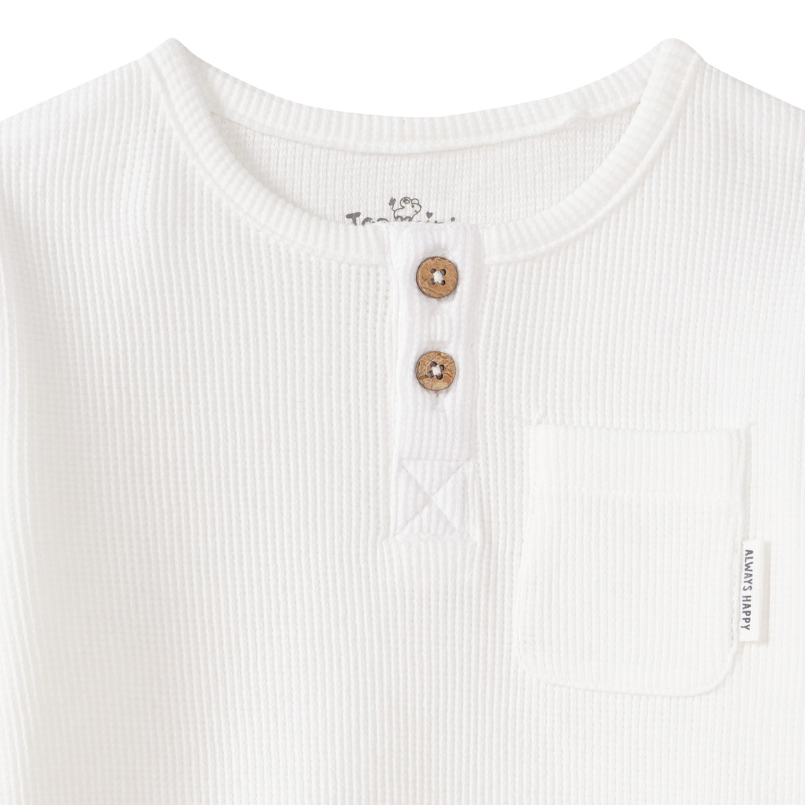 Babyshirt met lange mouwen in piqué-kwaliteit