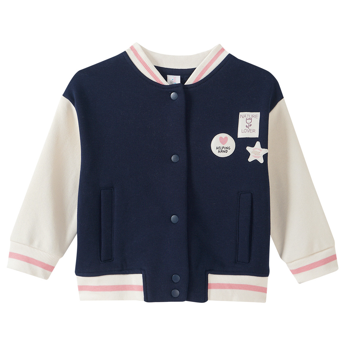 Baby Jacke im College-Look