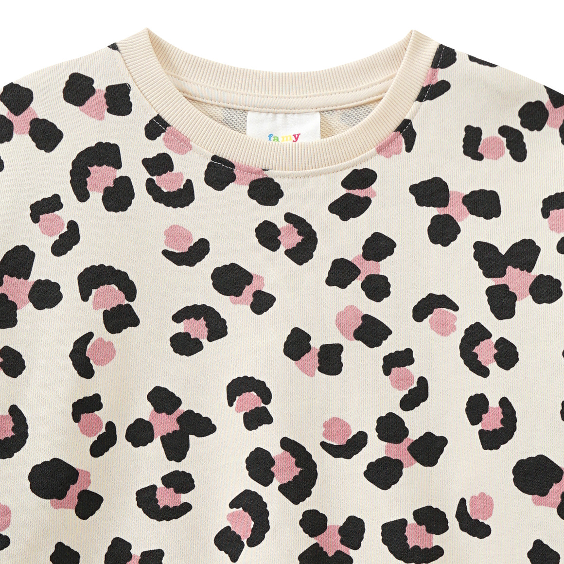 Meisjessweater met luipaardpatroon