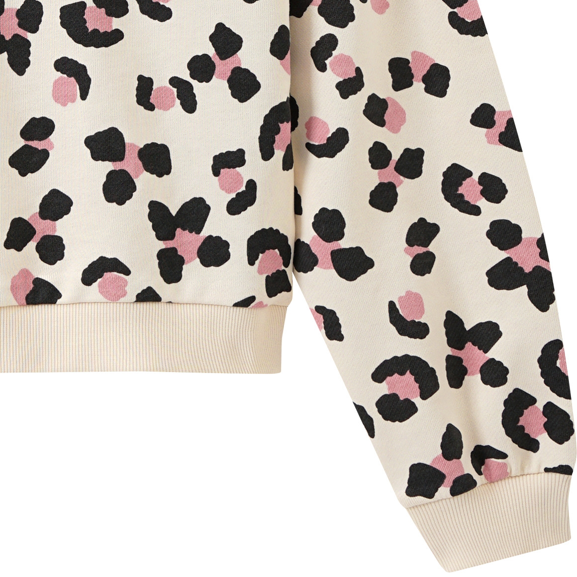 Meisjessweater met luipaardpatroon