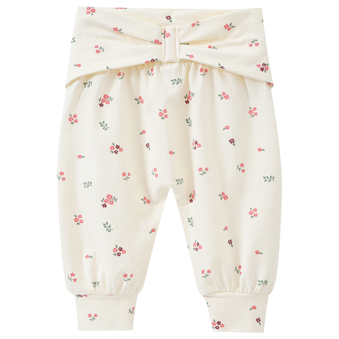 Babyjoggingbroek met bloemenmotief