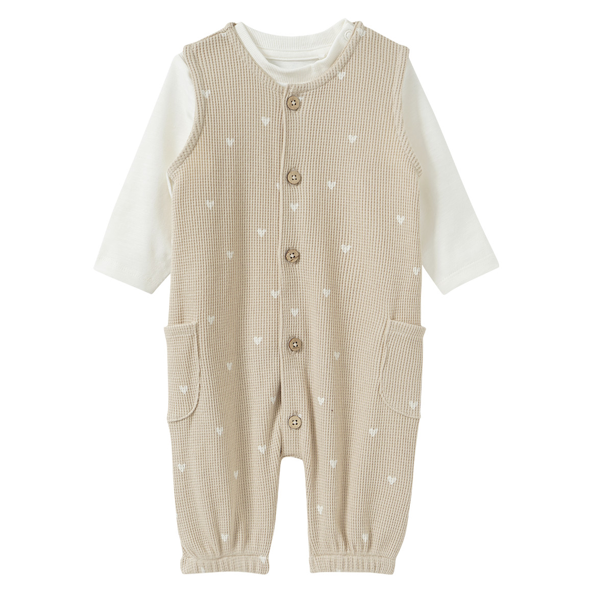 Newborn Set mit Allover-Muster