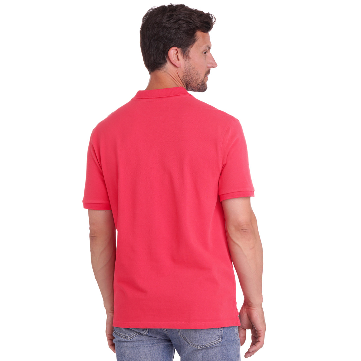 Herenpoloshirt effen