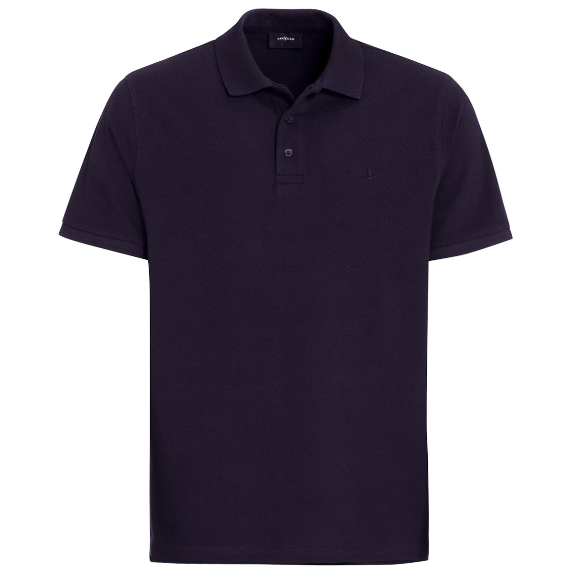 Herenpoloshirt effen