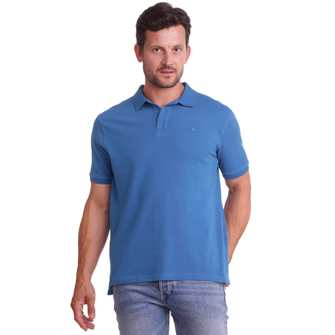 Effen herenpoloshirt