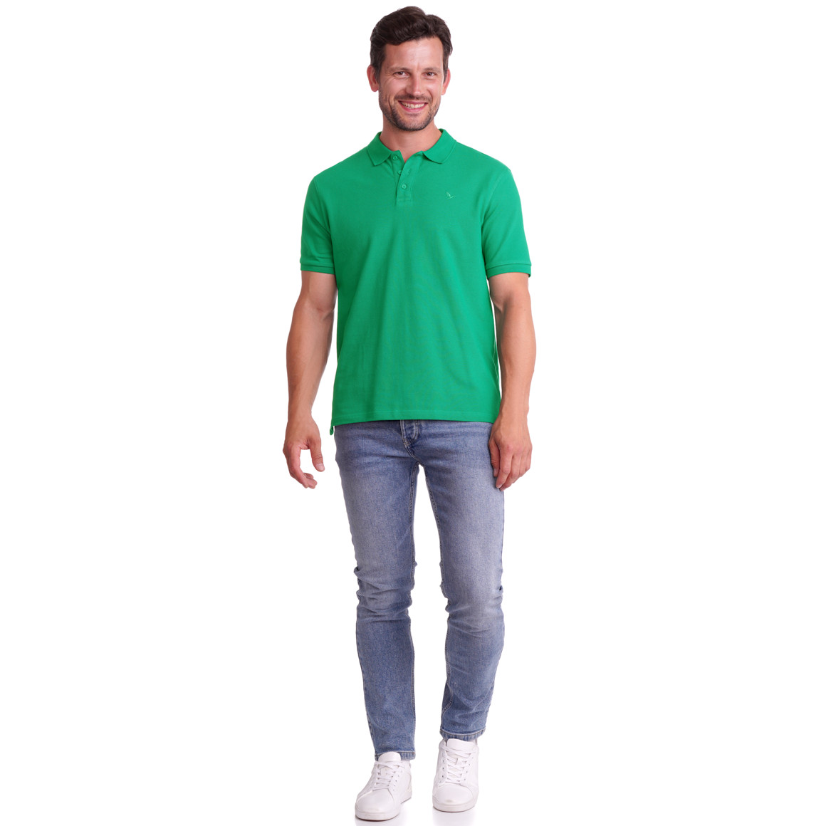 Effen heren poloshirt