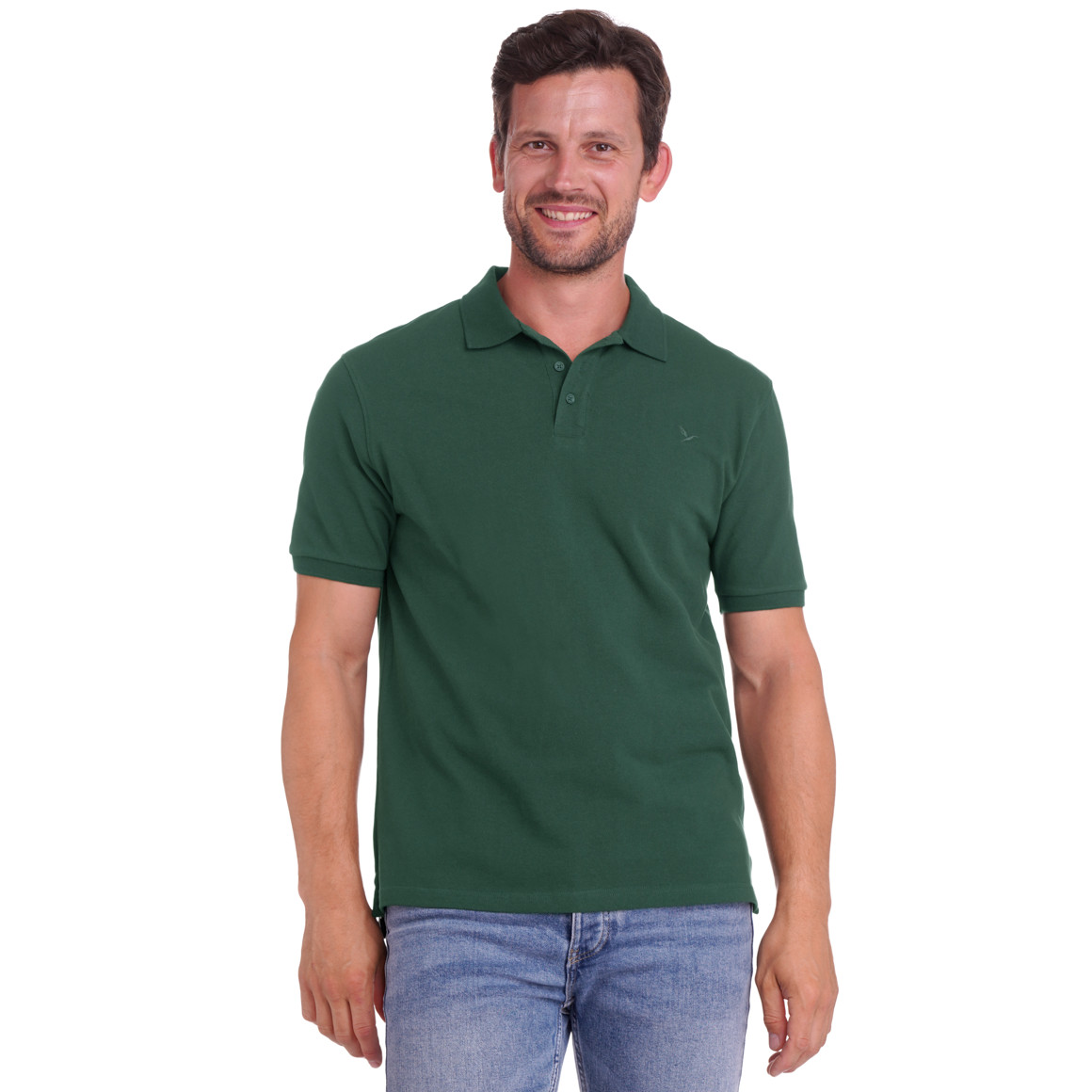 Heren poloshirt effen