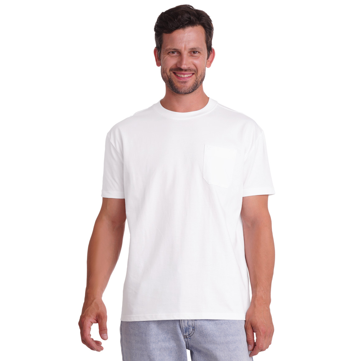 T-shirt voor heren met borstzak