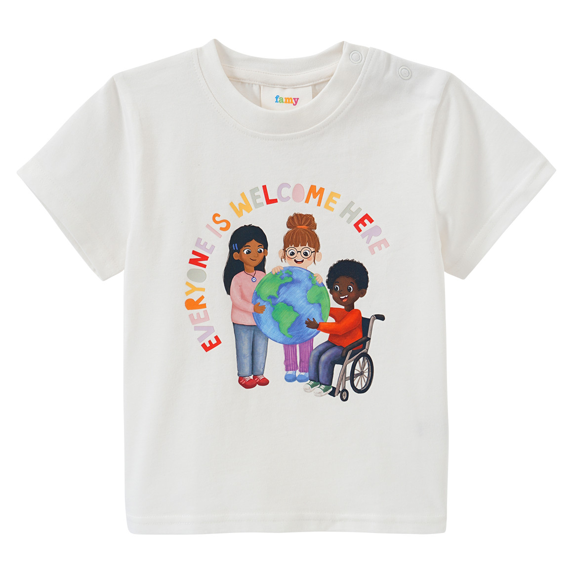 Baby T-Shirt mit Message-Print