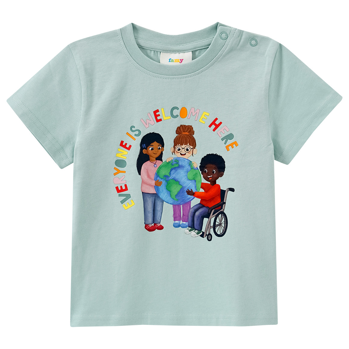 Baby T-Shirt mit Message-Print
