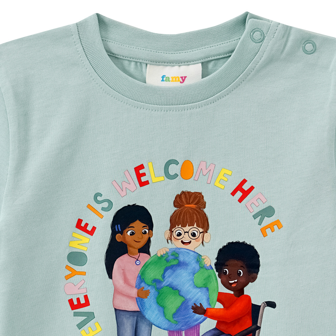 Baby T-Shirt mit Message-Print