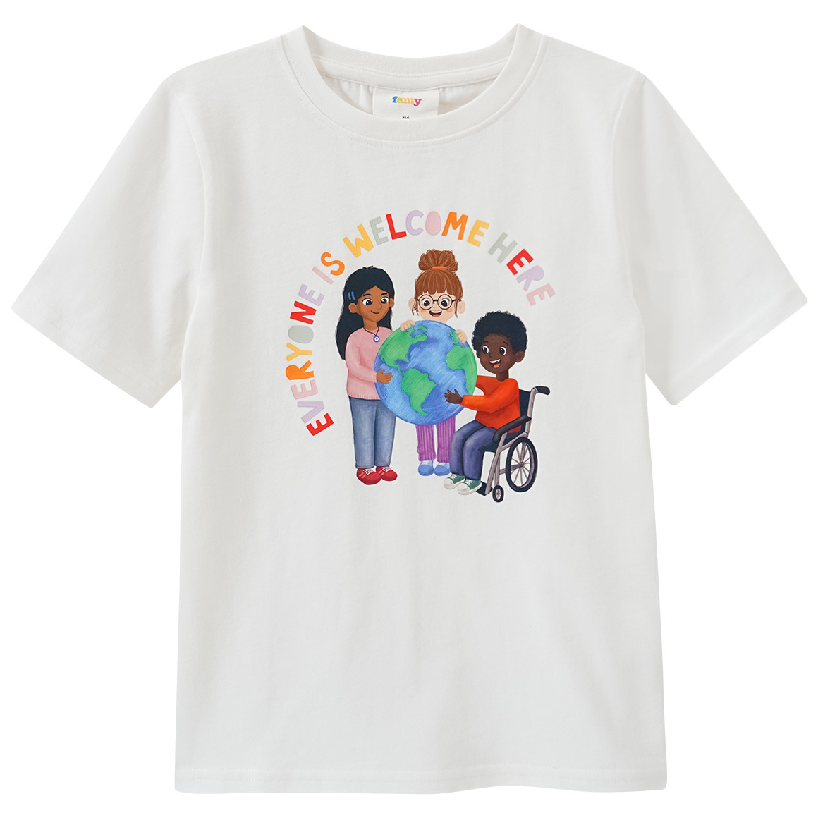 T-shirt voor kinderen met tekstprint