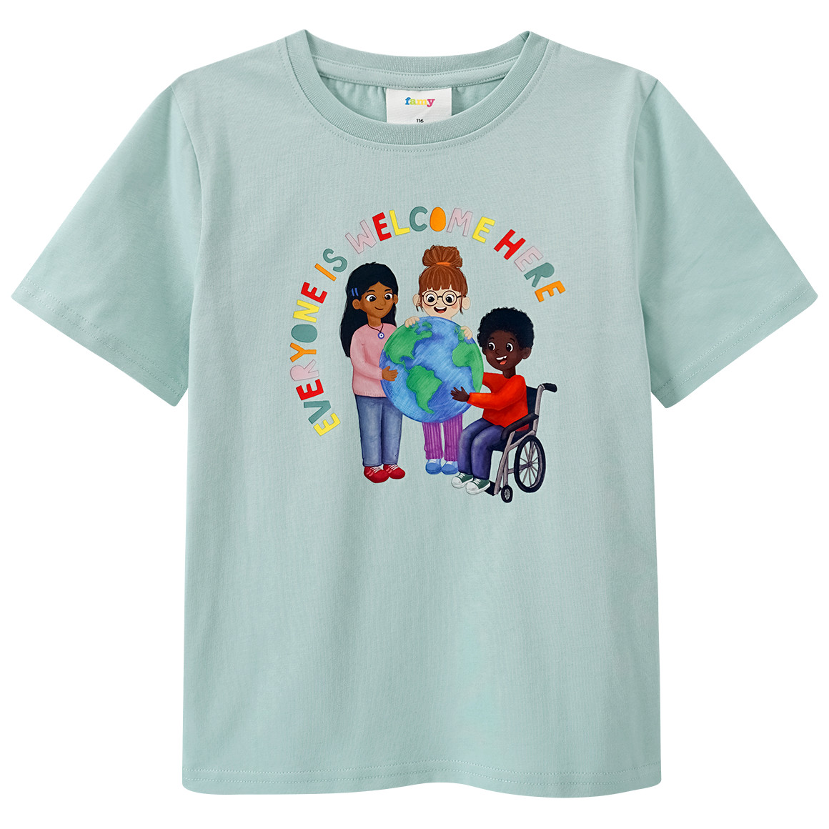 T-shirt voor kinderen met tekstprint