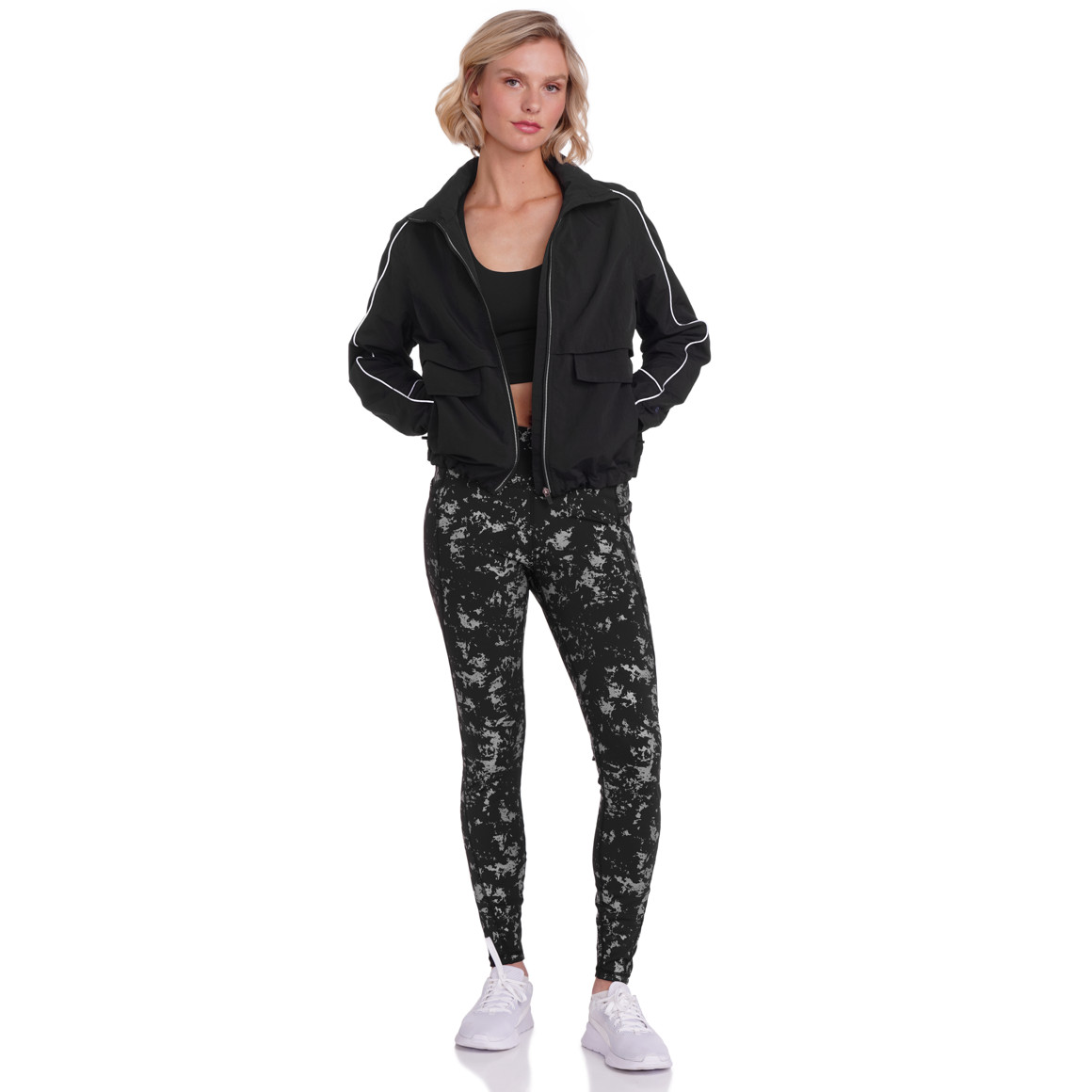 Damen Sport-Jacke mit versteckter Kapuze