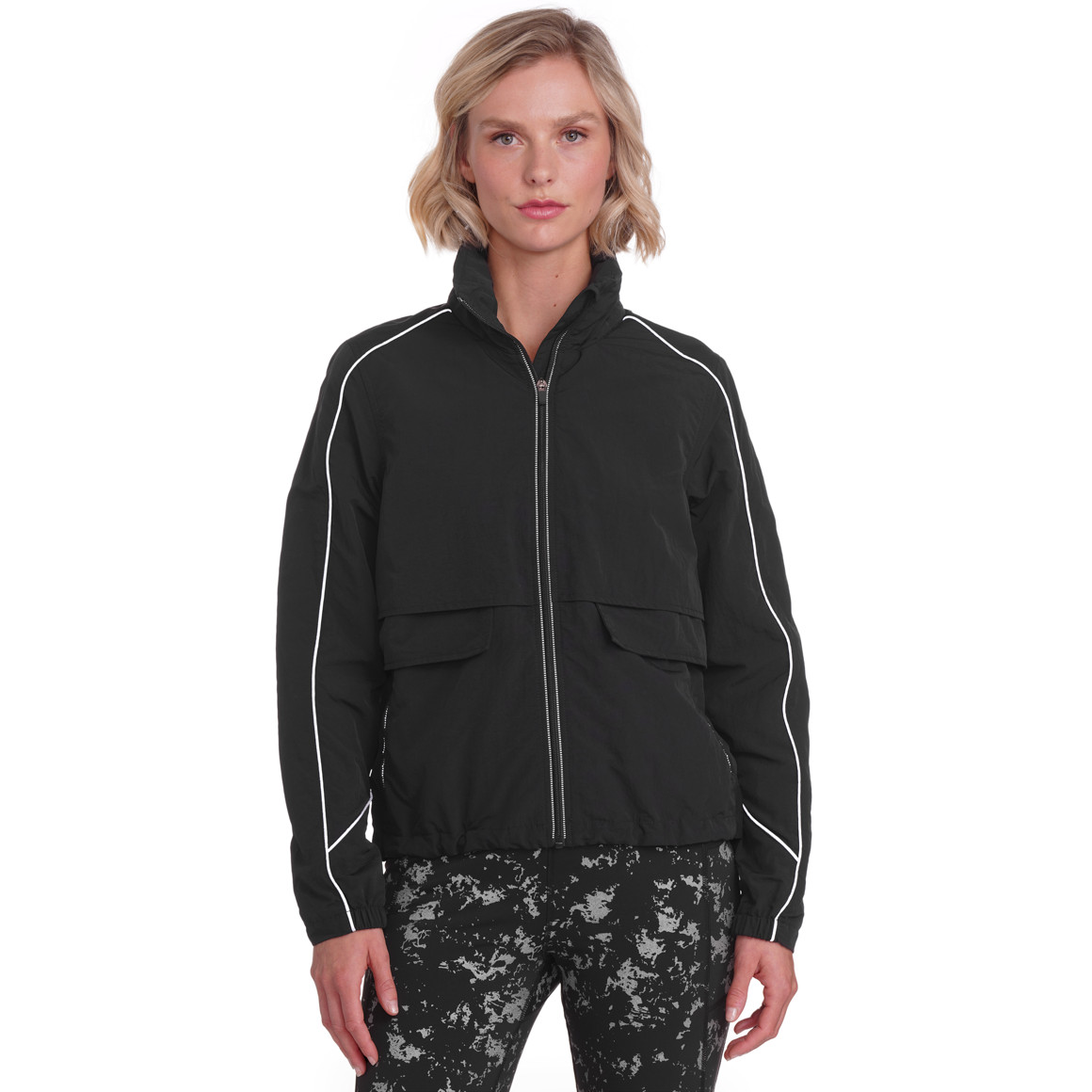 Damen Sport-Jacke mit versteckter Kapuze