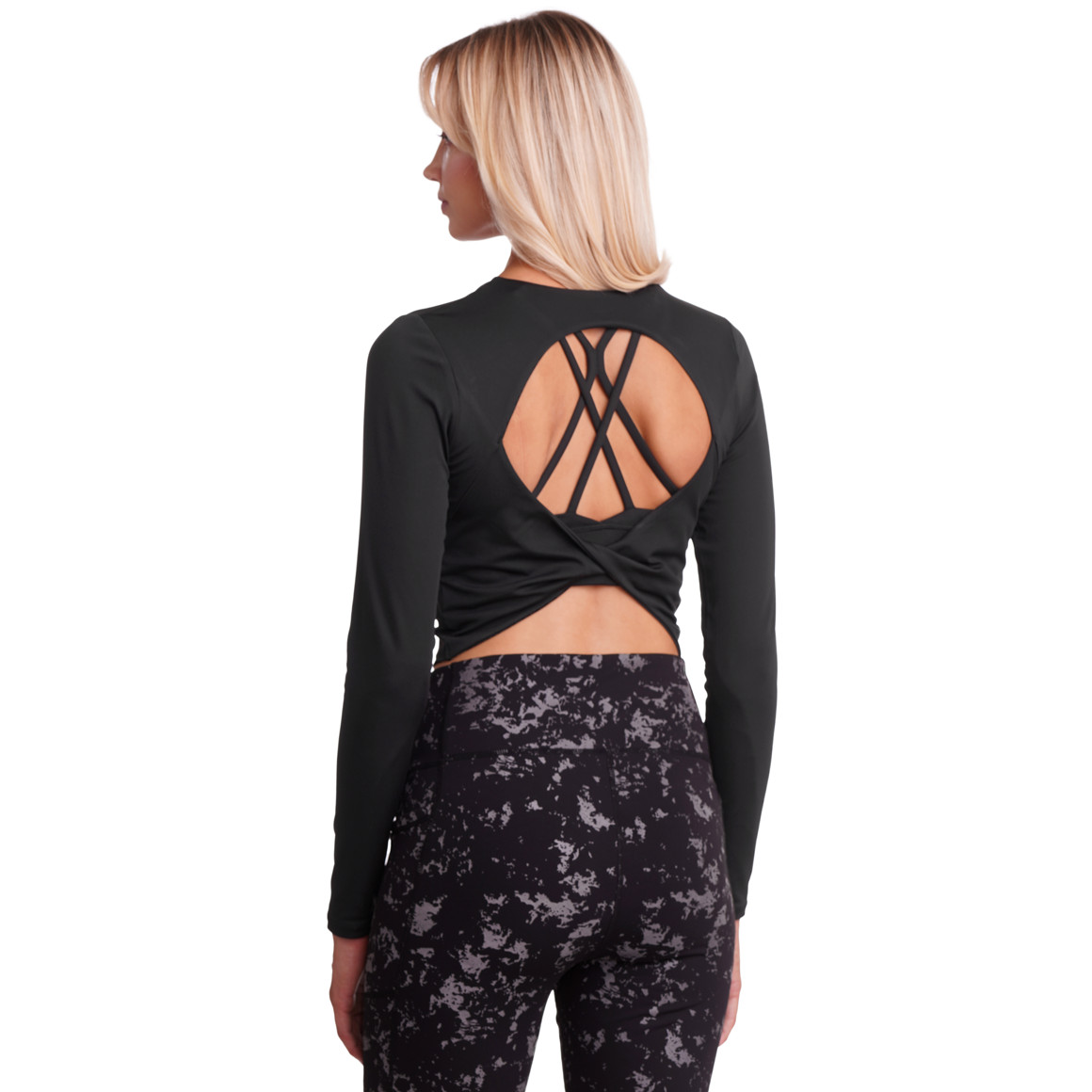 Damen Sport-Langarmshirt unifarben