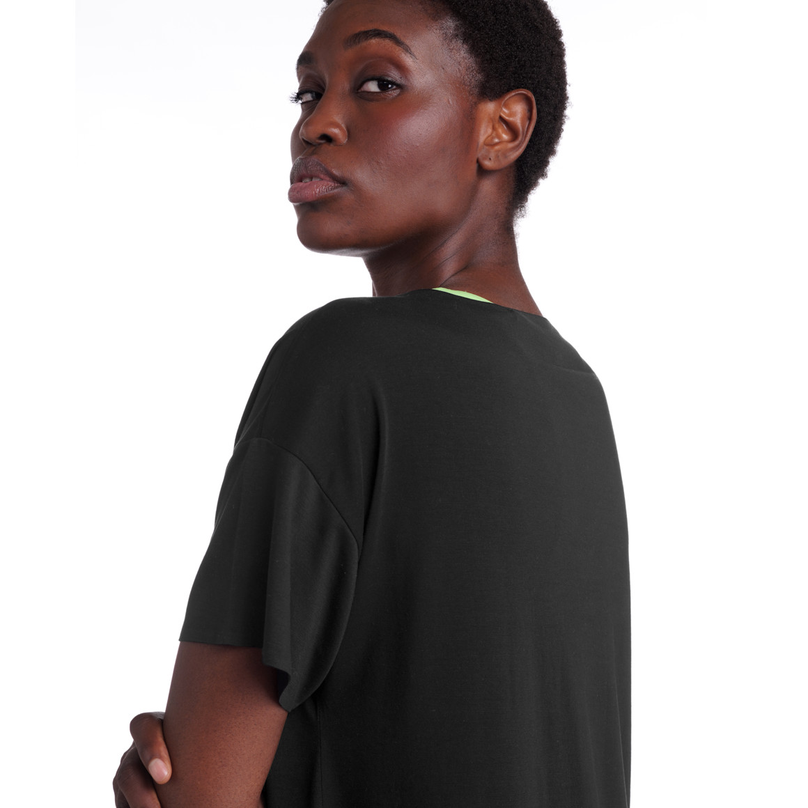 Damen Sport T-Shirt unifarben