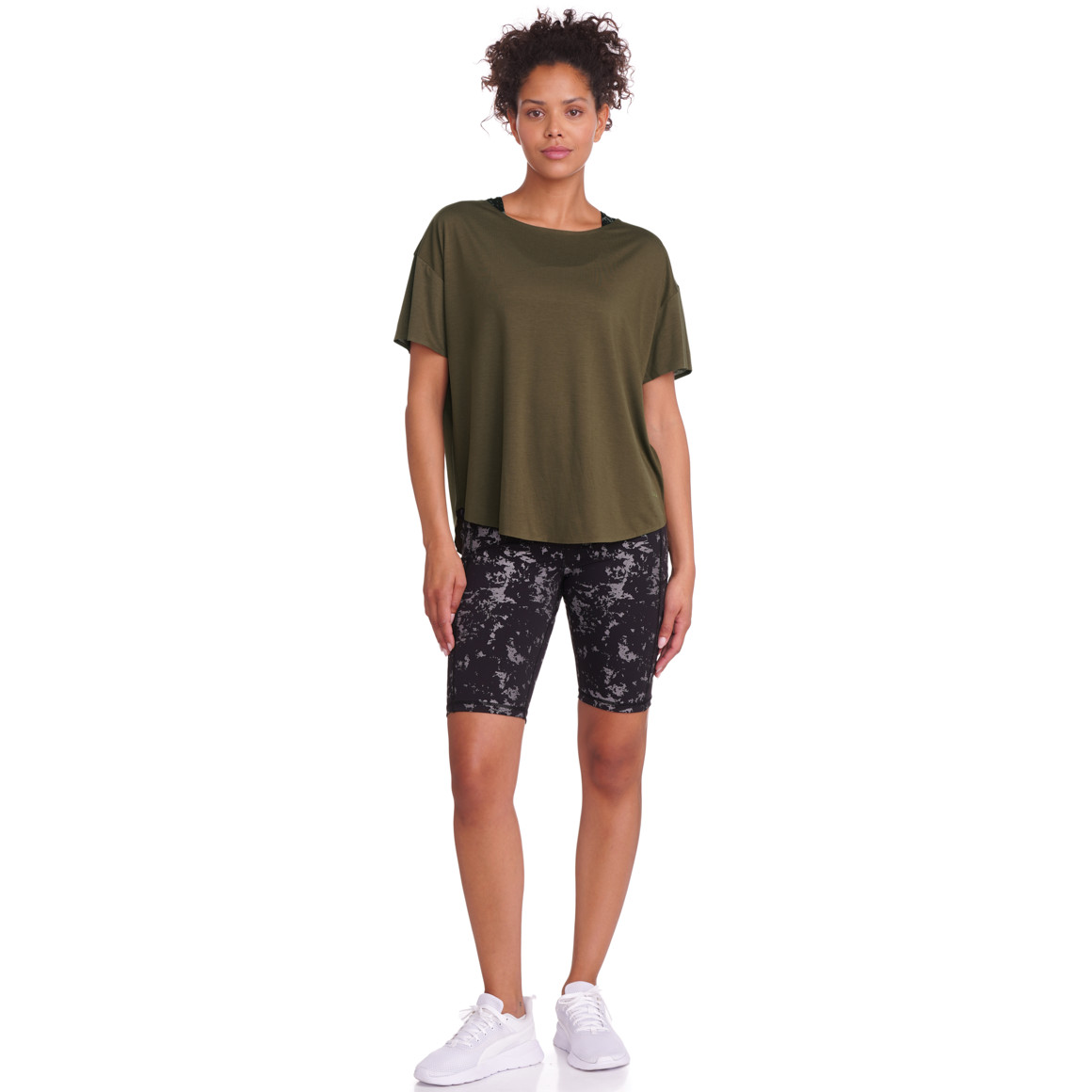 Damen Sport T-Shirt unifarben