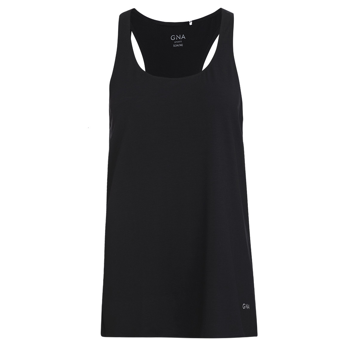 Dames sporttop, effen