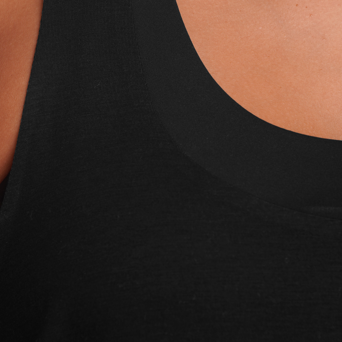 Dames sporttop, effen