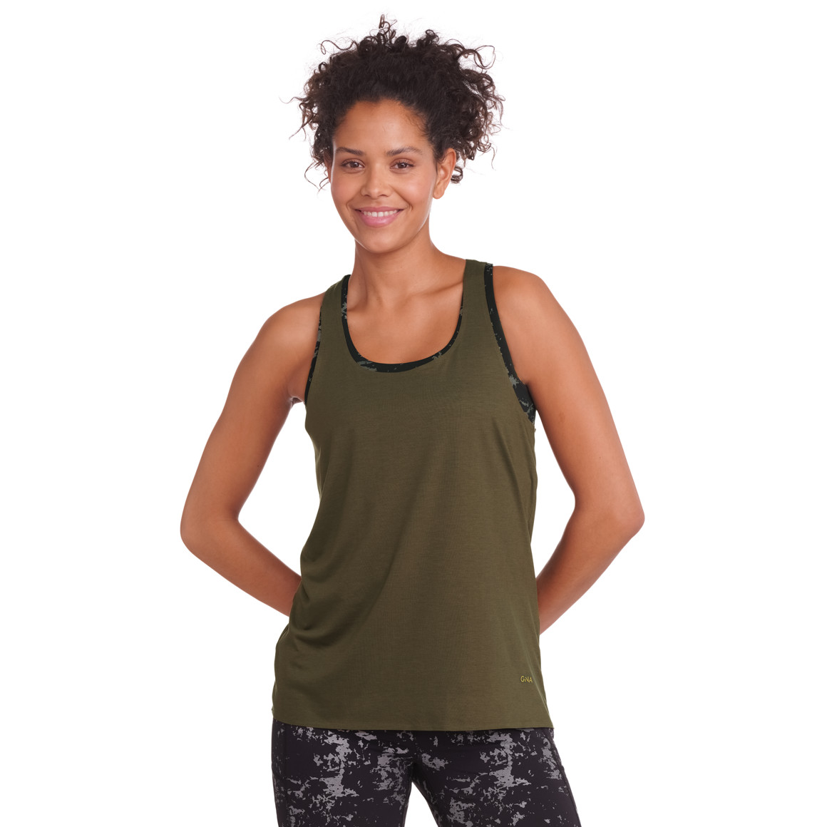 Dames sporttop, effen