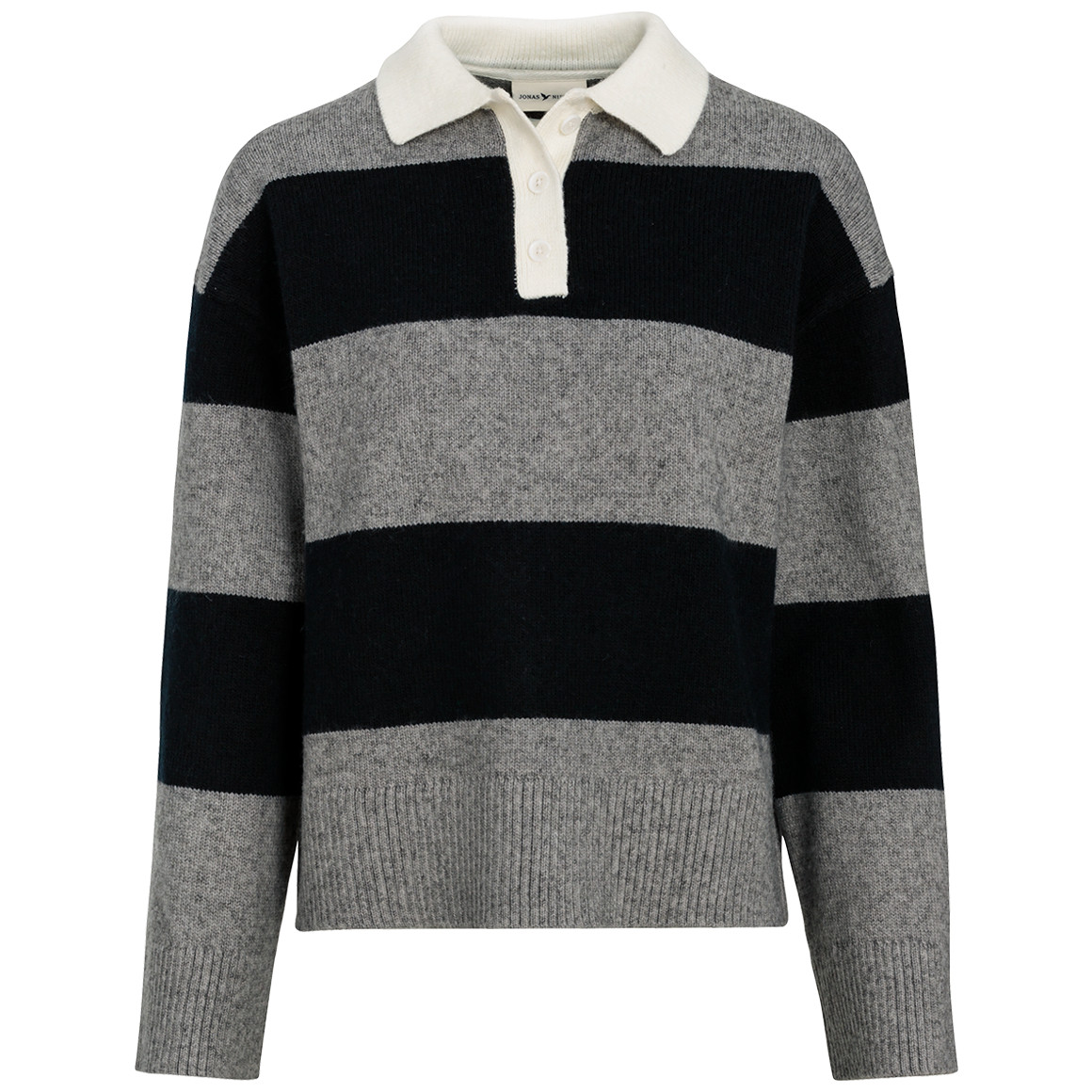 Gebreide damestrui met blokstrepen