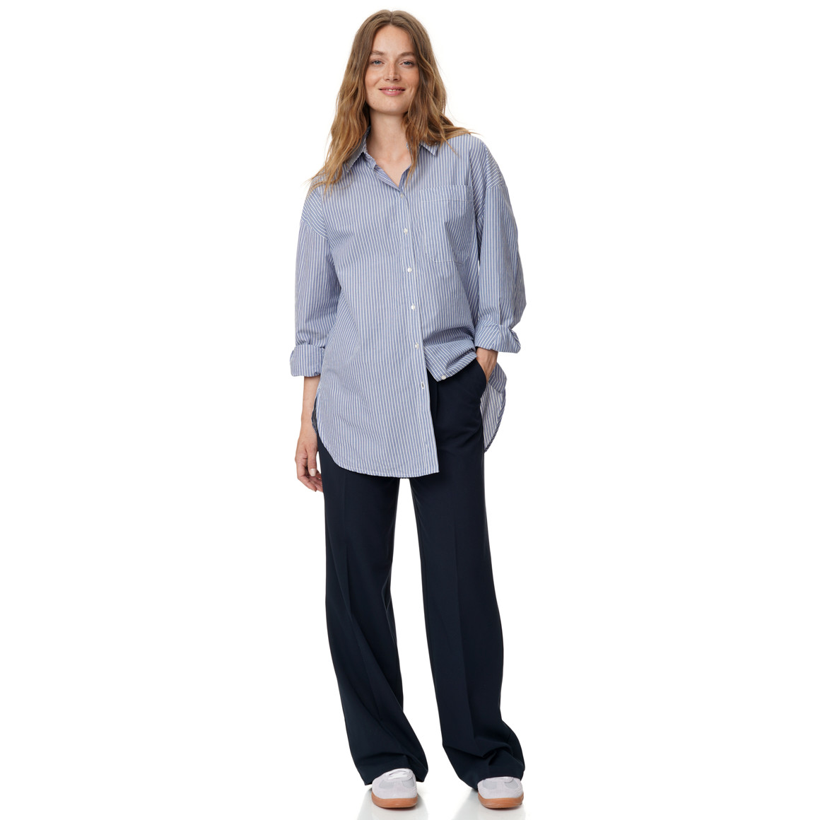 Damen Bluse in Hemd-Optik
