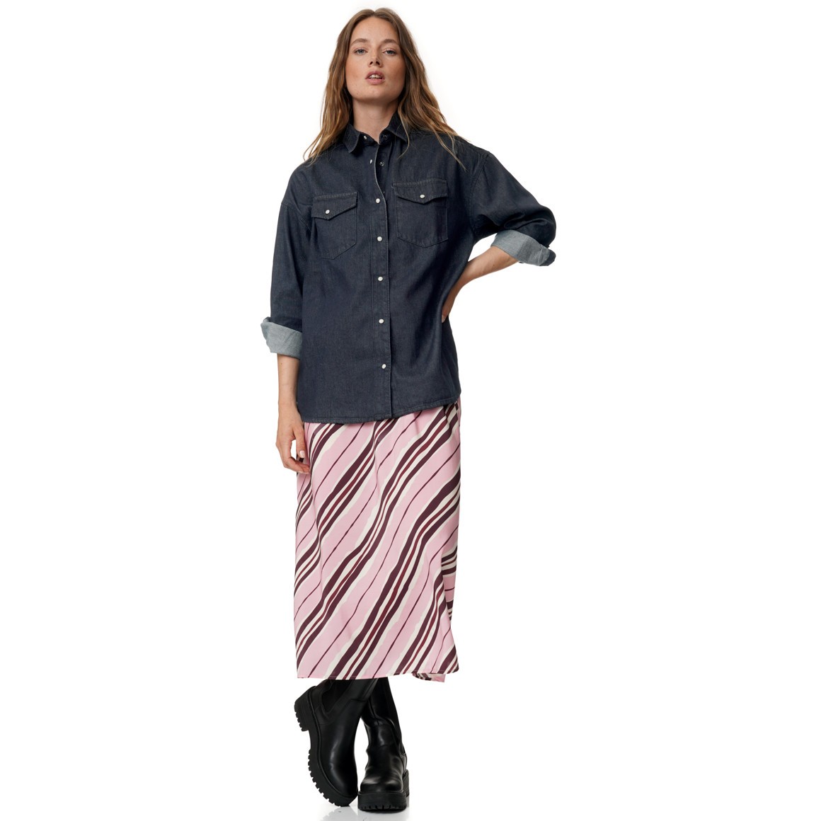 Damen Jeanshemd aus Bio-Baumwolle