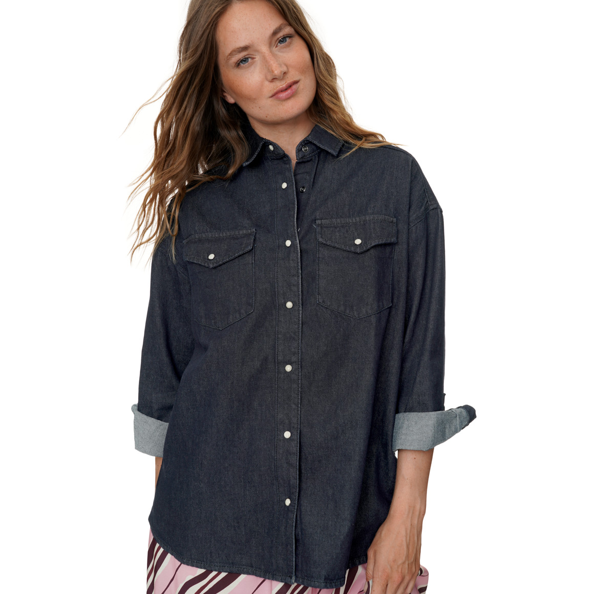 Damen Jeanshemd aus Bio-Baumwolle