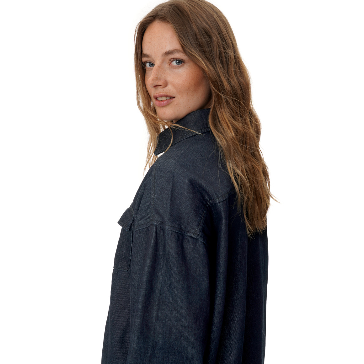Damen Jeanshemd aus Bio-Baumwolle