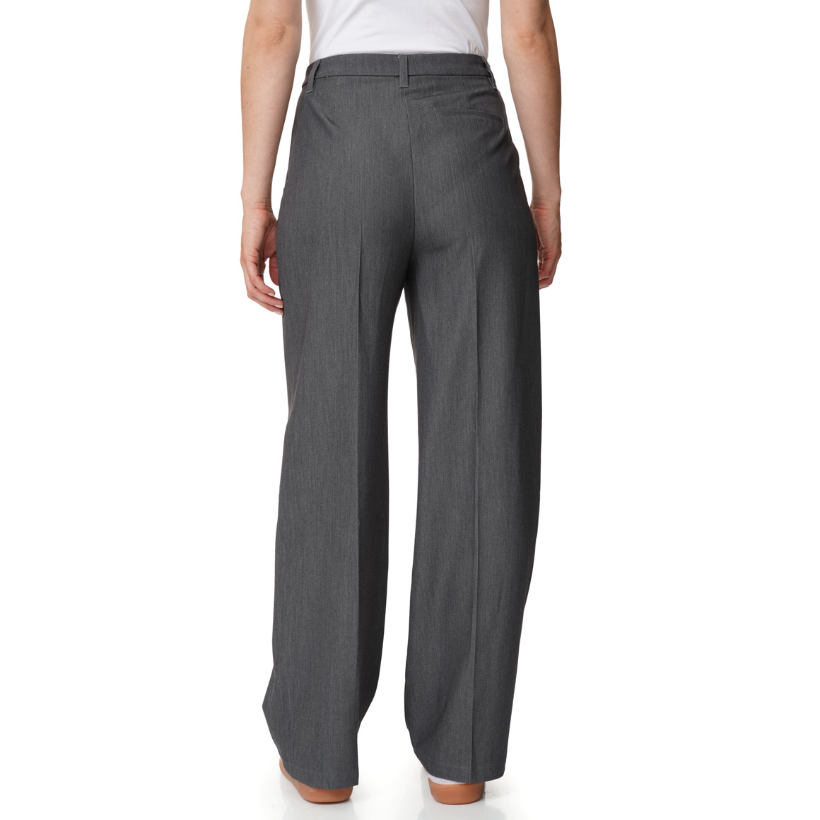 Damen Straight-Hose mit Bundfalte