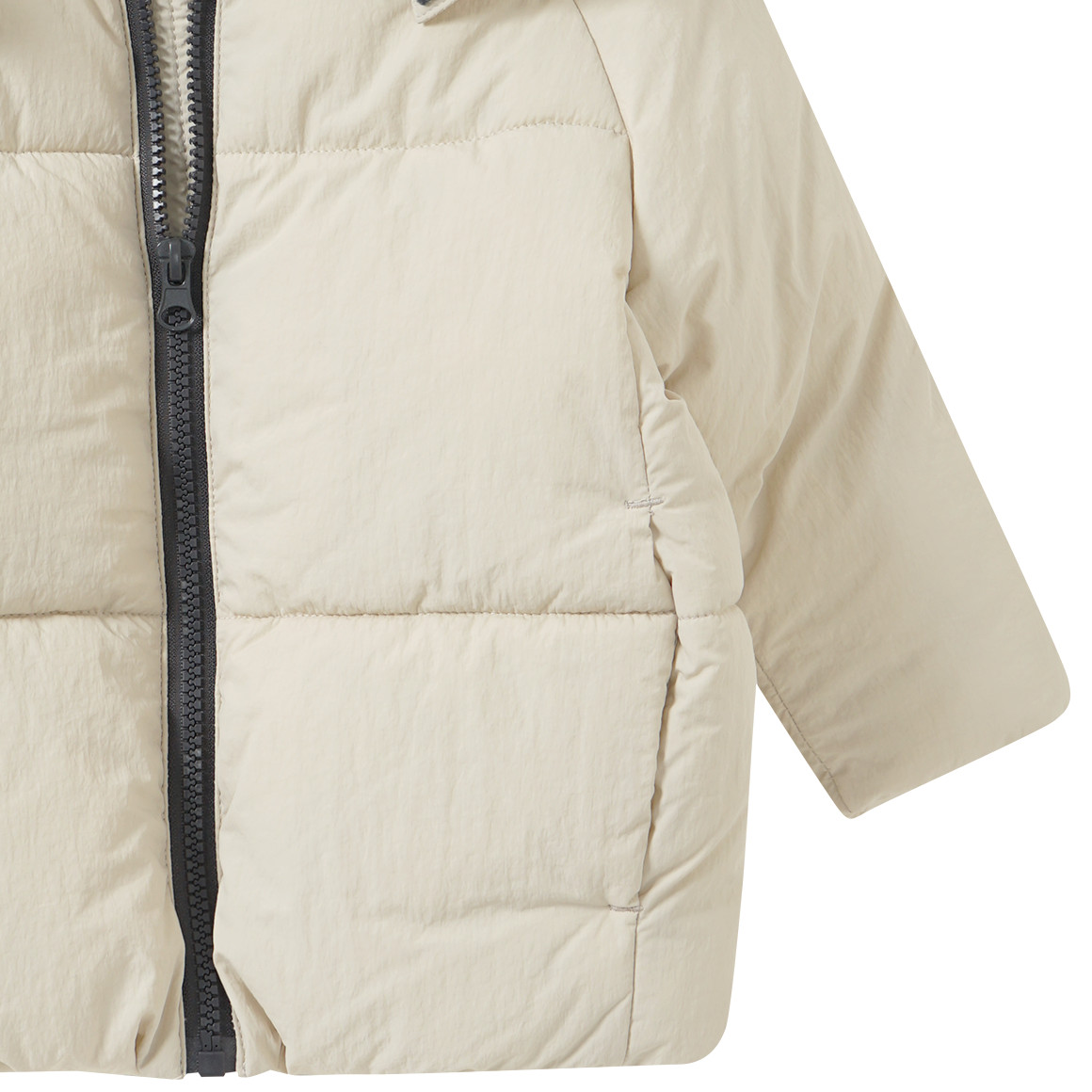 Baby Steppjacke mit Kapuze