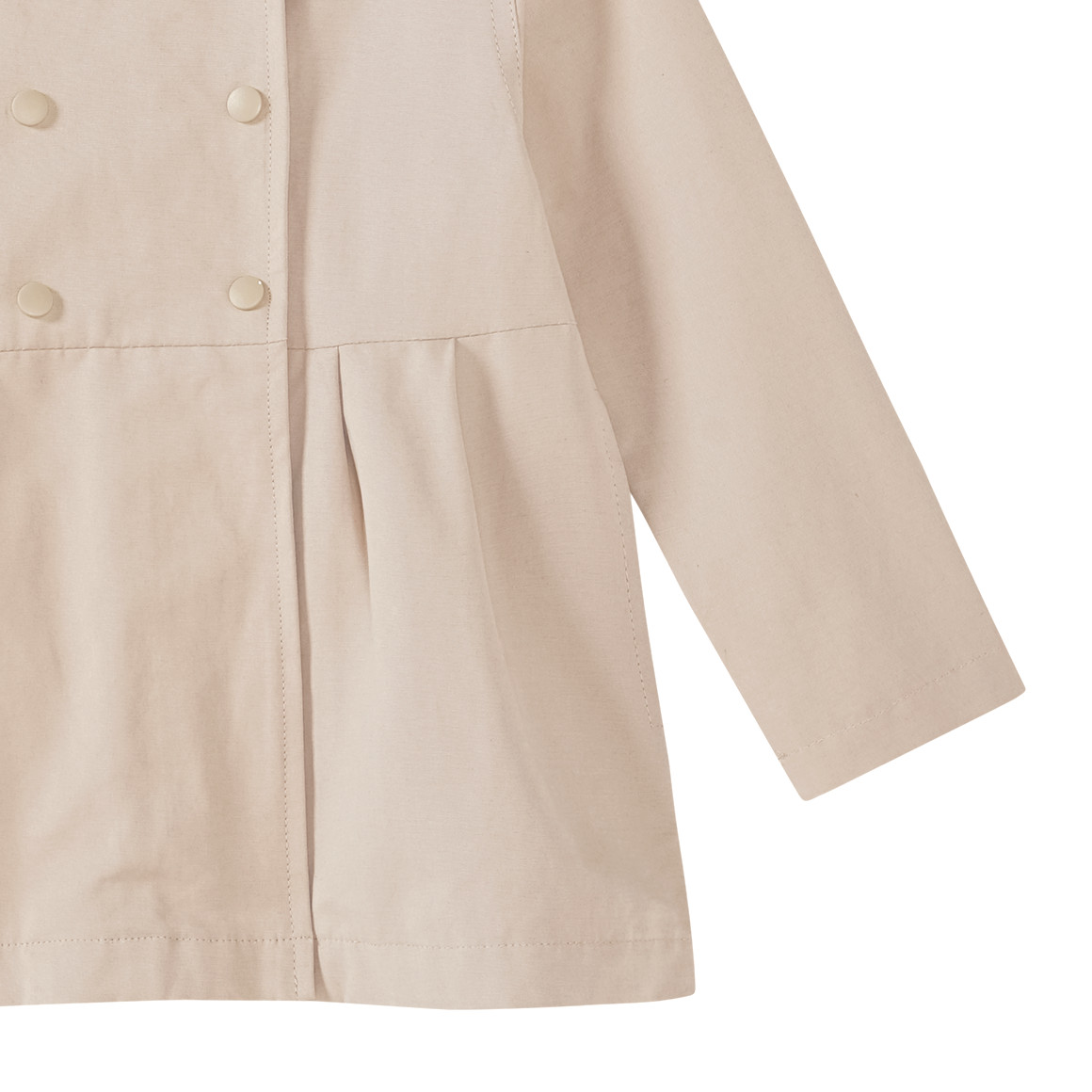 Baby trenchcoat met afneembare capuchon