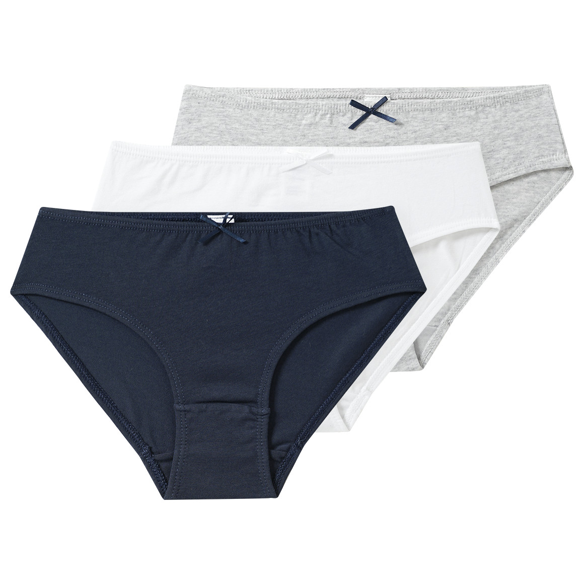 3 Mädchen Slips mit Bio-Baumwolle