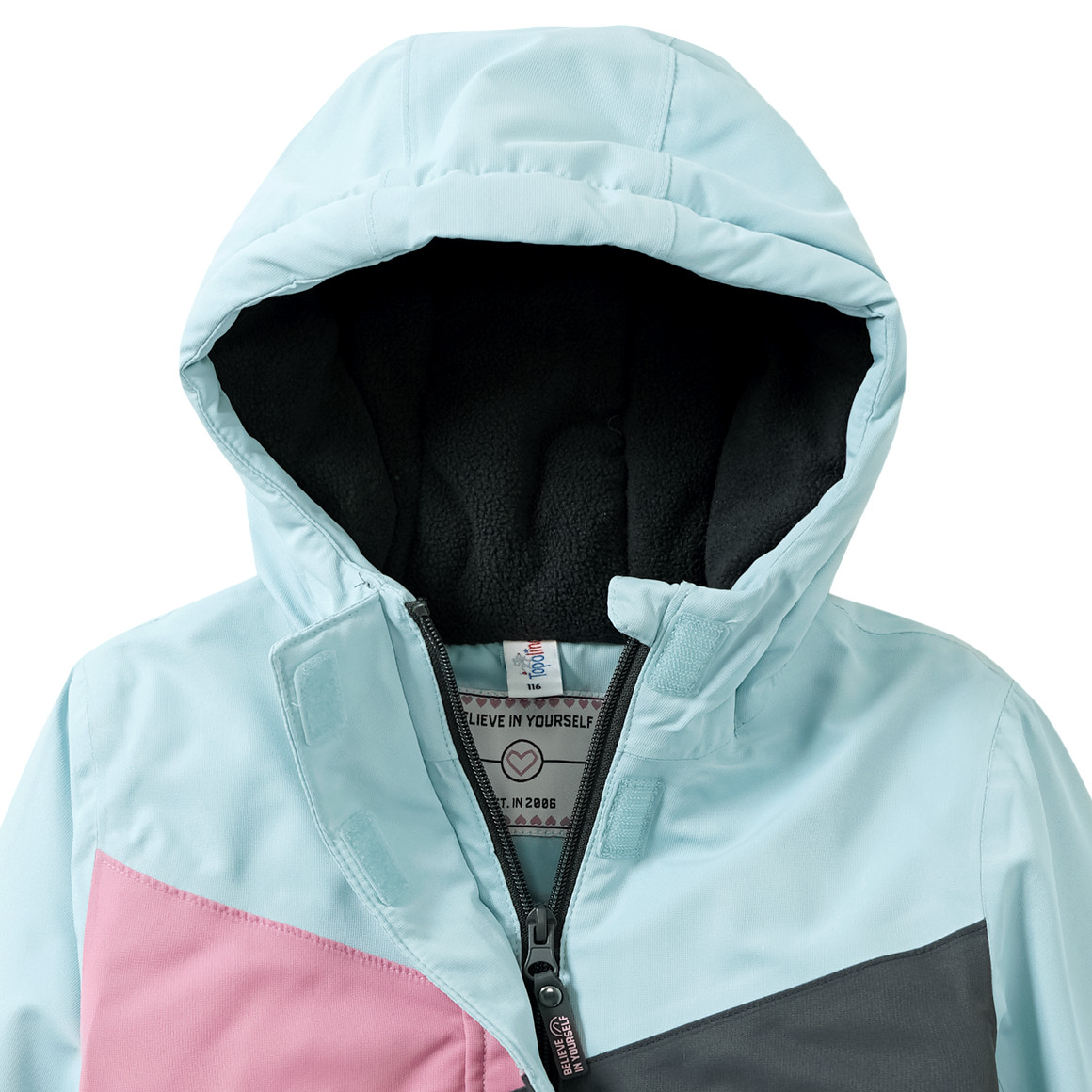 Mädchen Schneejacke mit Farbteilern